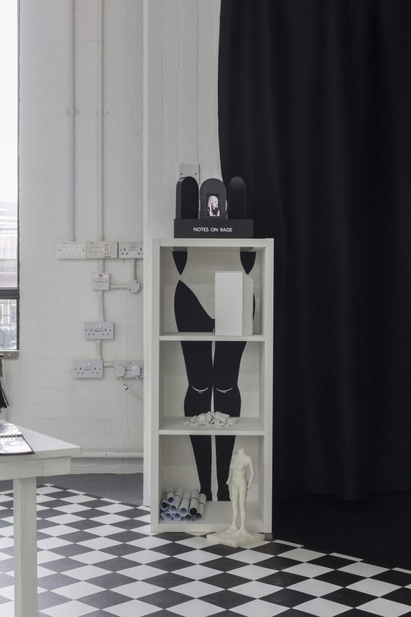 Laura Dee Milnes, The Making of Her (detail - including Pieces and Headless She), 2018. Photo: Oskar Proctor.